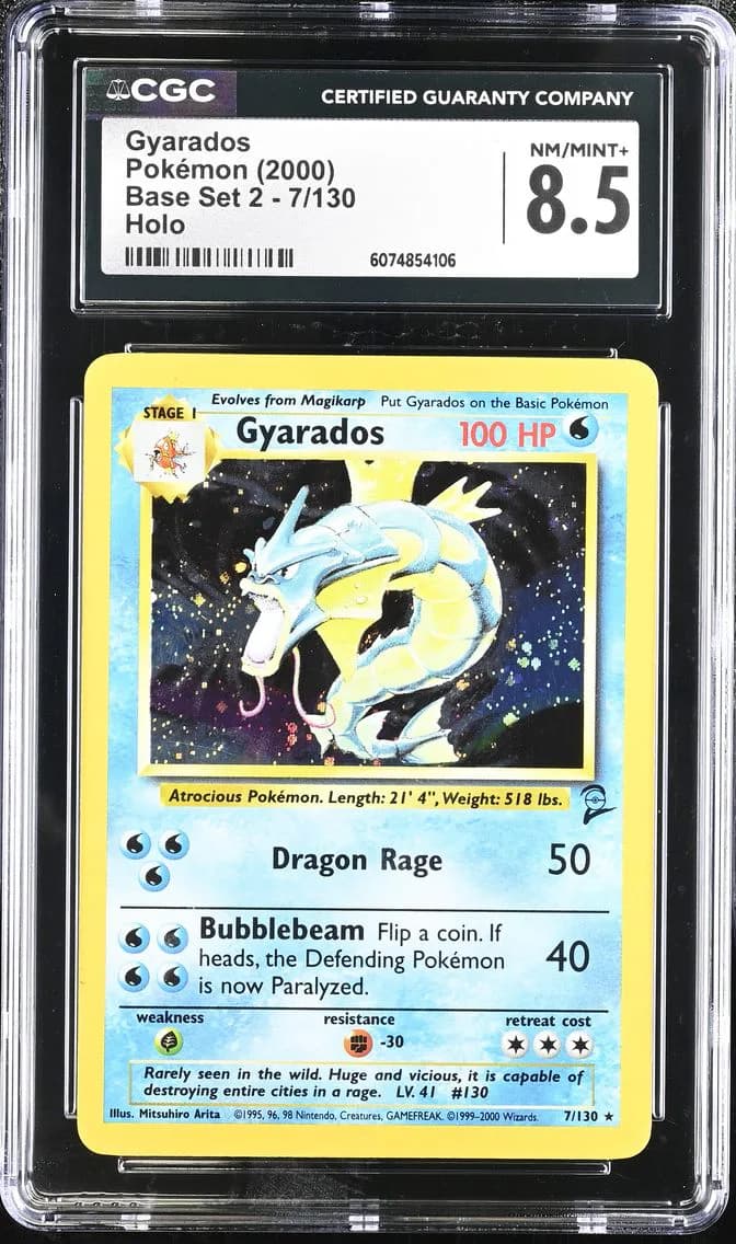 Gyarados, Base Set 2, CGC 8.5