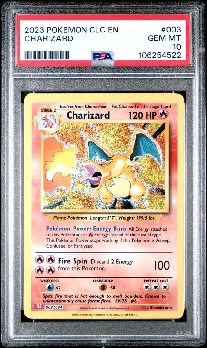Charizard, Clc-Trading Card Game Classic Charizard & HO-Oh EX Deck, PSA 10