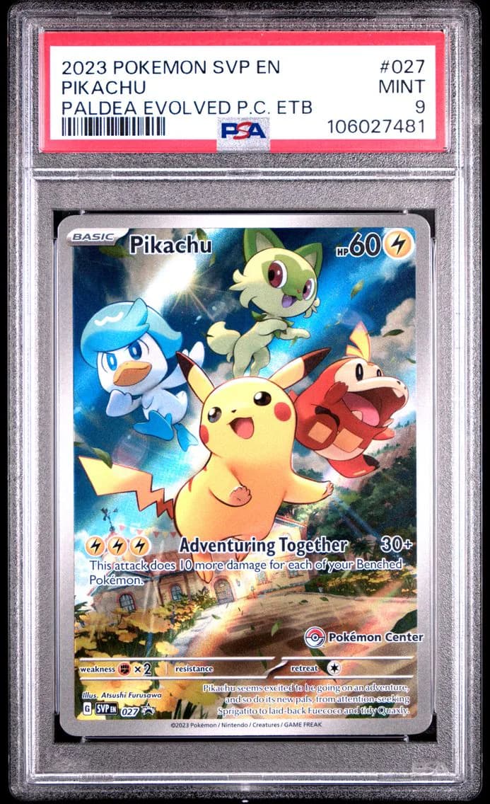 Pikachu, SV Black Star Promo, PSA 9