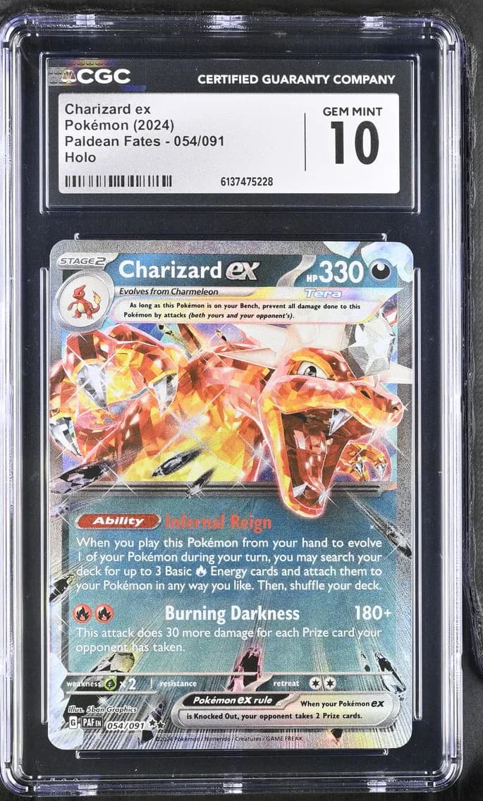 Charizard ex, Paldean Fates, CGC 10