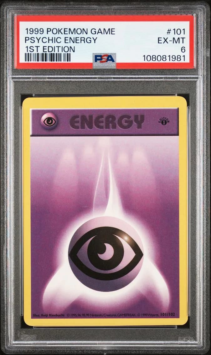 Psychic Energy 1st Edition, Game, PSA 6
