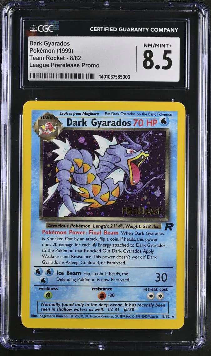 Dark Gyarados, Team Rocket - Unlimited, CGC 8.5