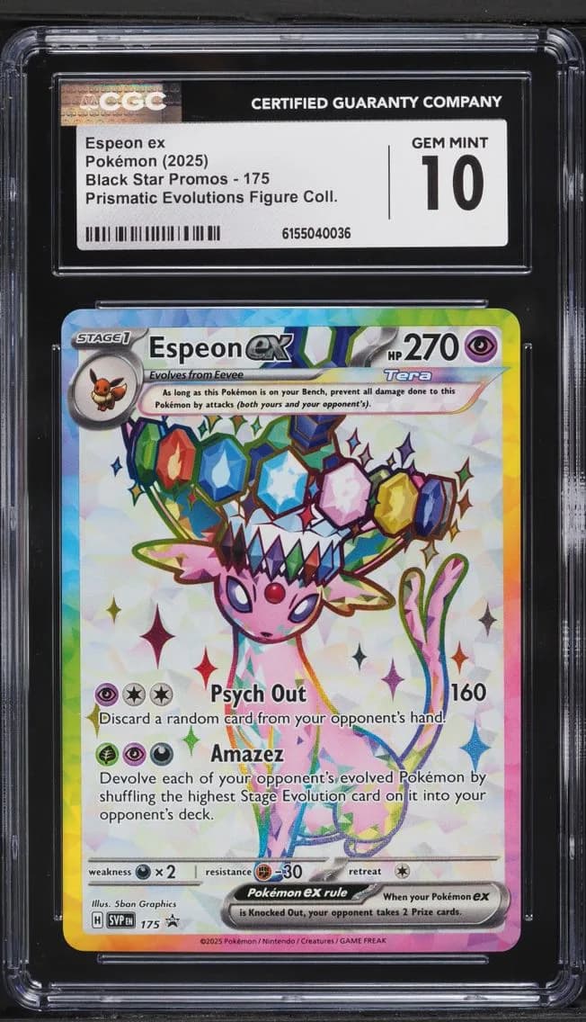Espeon ex, Black Star Promos - Scarlet & Violet SVP EN, CGC 10