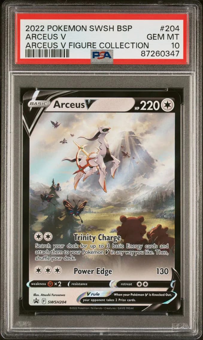 Arceus V, Swsh Black Star Promo, PSA 10