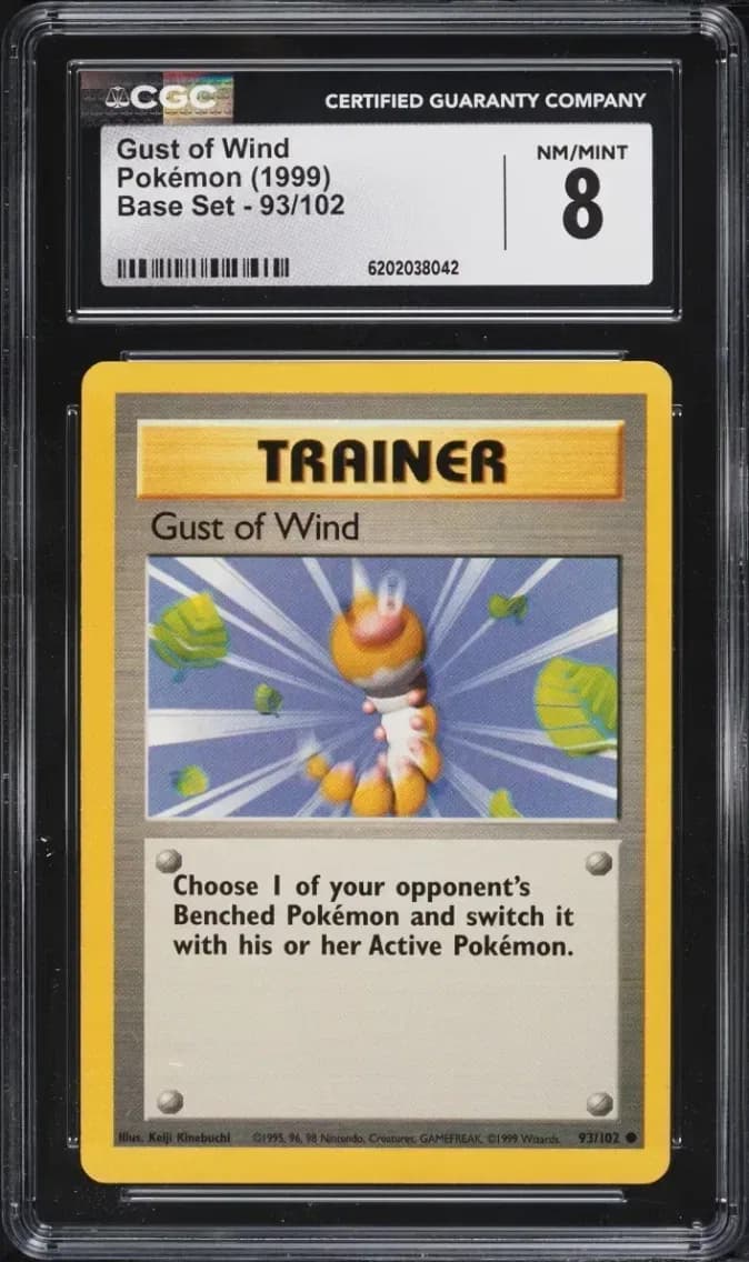 Gust Of Wind, Base Set - Unlimited, CGC 8