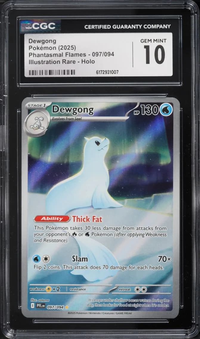 IR Dewgong, Phantasmal Flames, CGC 10