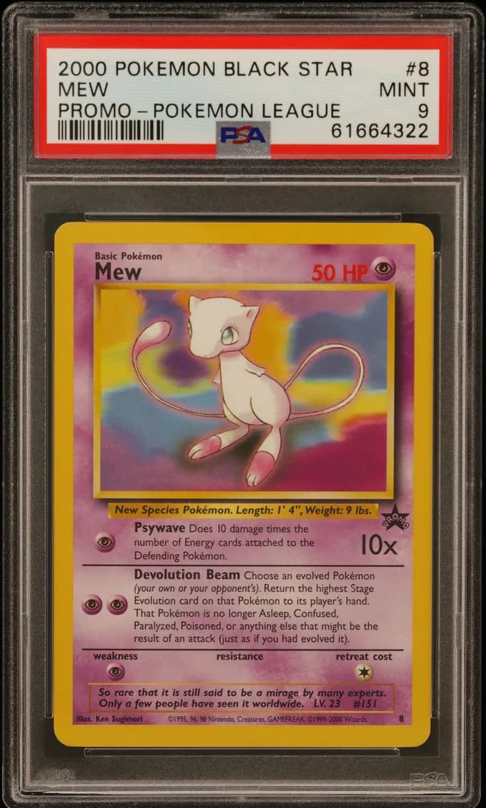 Mew, Promo Black Star, PSA 9
