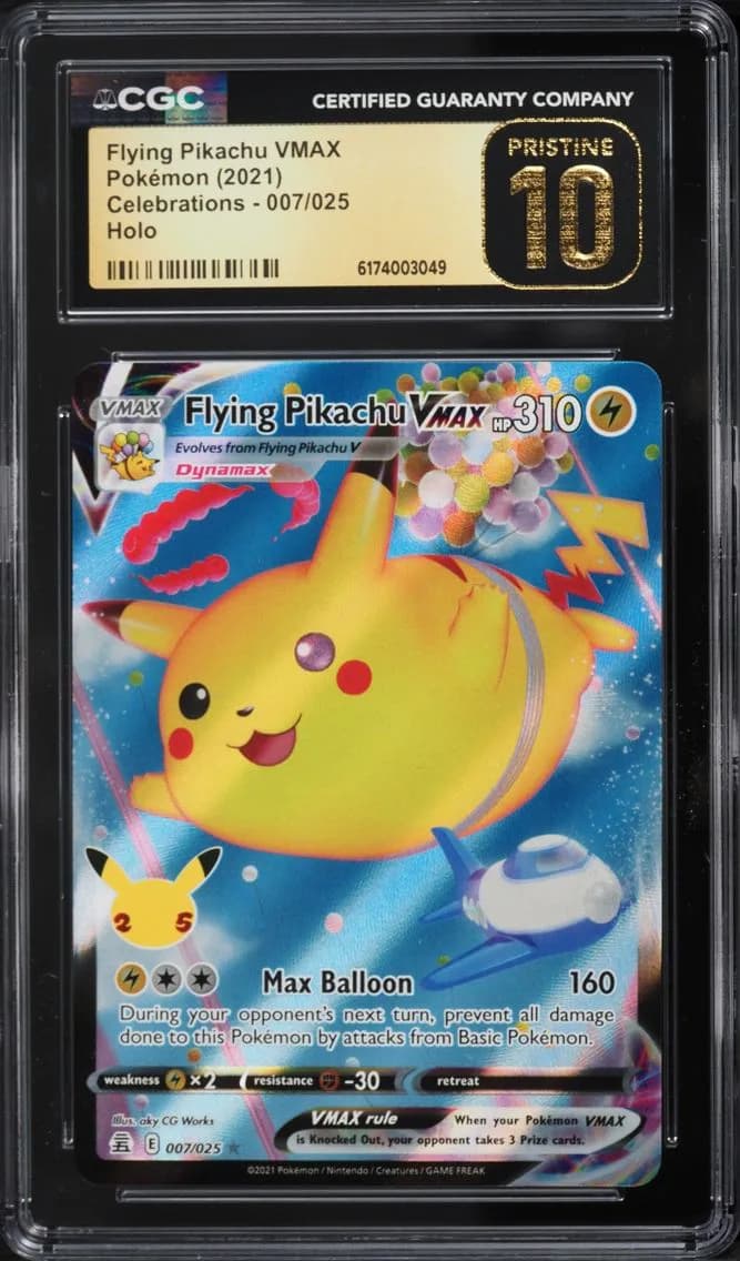 Flying Pikachu VMAX, Celebrations, CGC 10