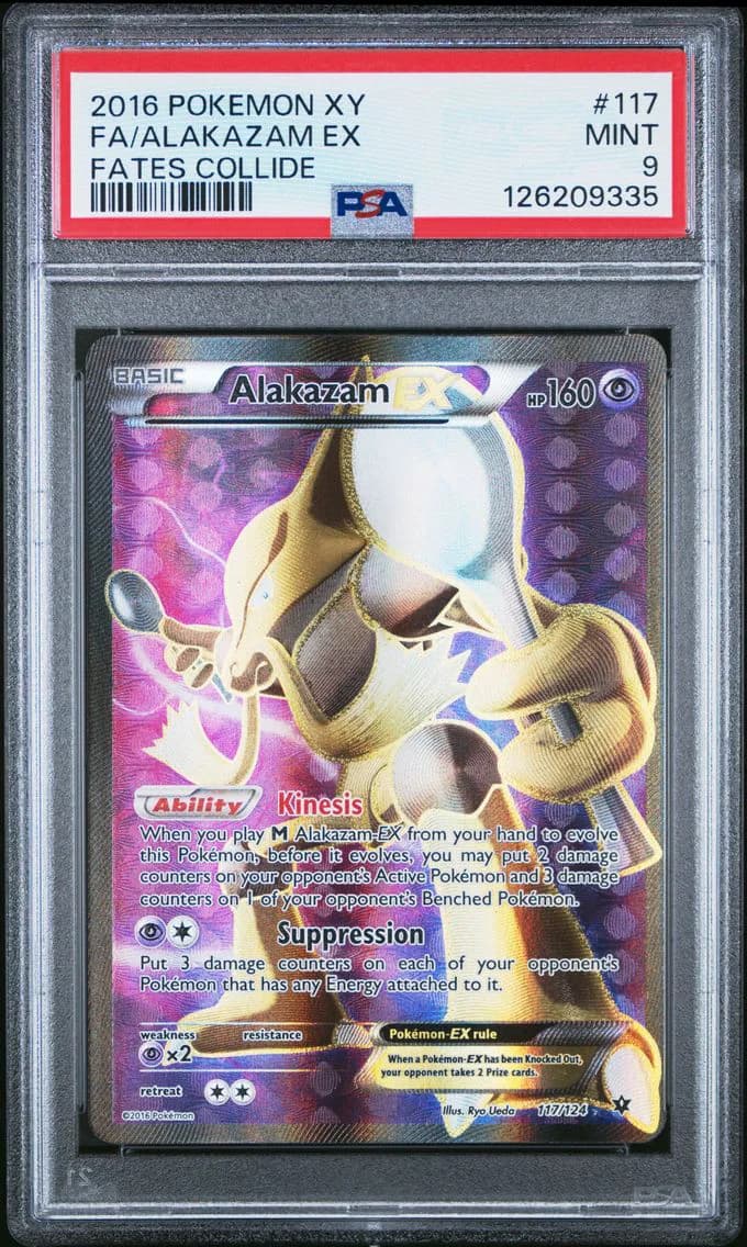 Alakazam EX, XY Fates Collide, PSA 9