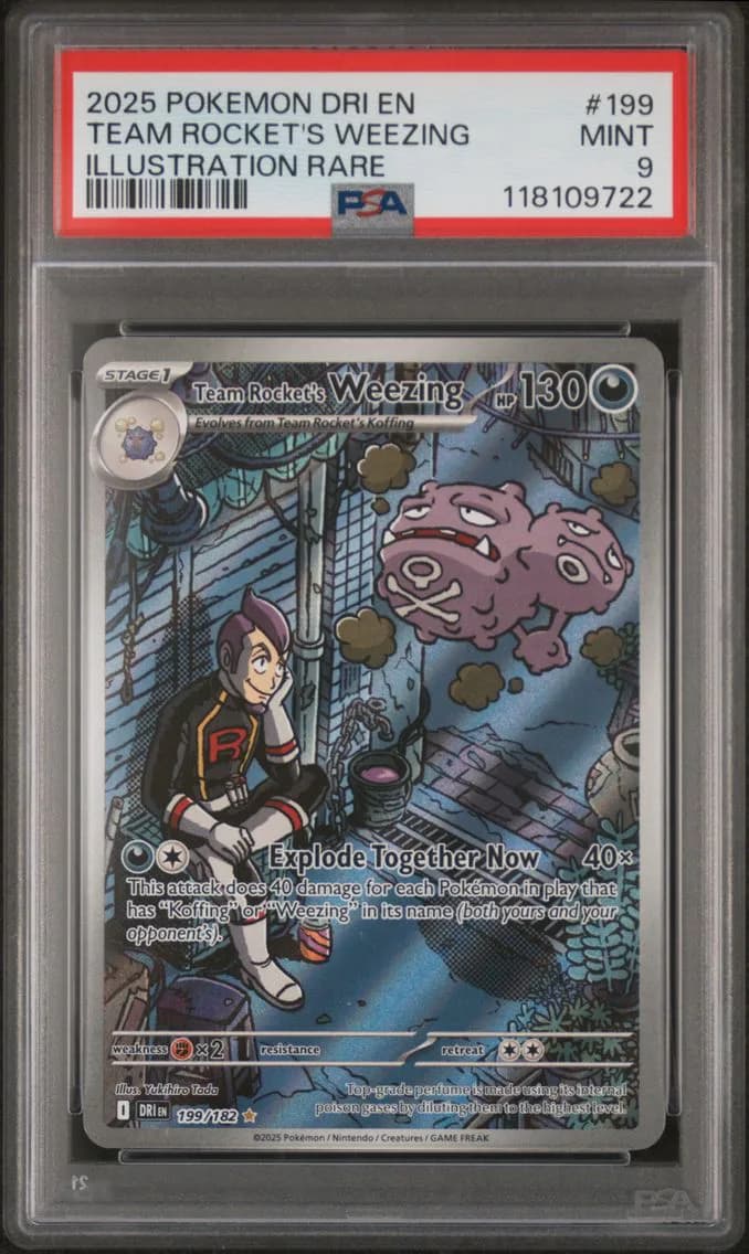 Team Rocket's Weezing, Destined Rivals, PSA 9