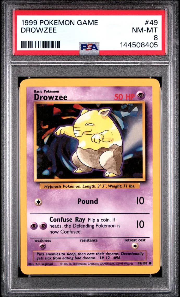Drowzee, Game, PSA 8