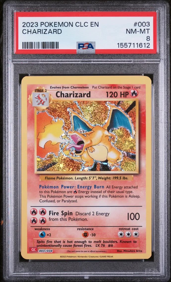 Charizard, Clc-Trading Card Game Classic Charizard & HO-Oh EX Deck, PSA 8