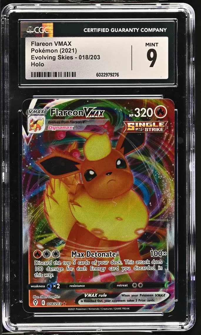 Flareon VMAX, Evolving Skies, CGC 9