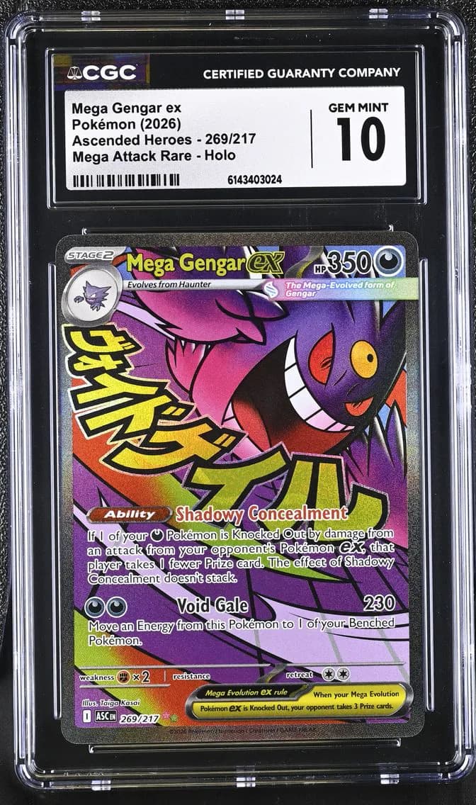 Mega Gengar ex, Ascended Heroes, CGC 10