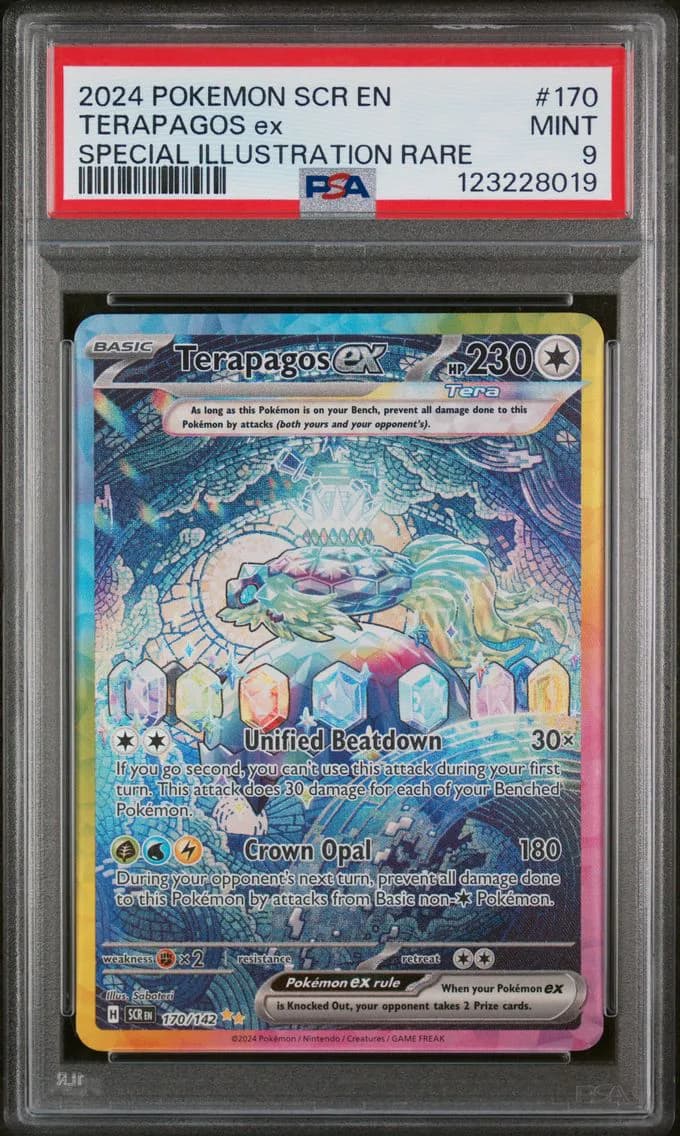 Terapagos EX, Stellar Crown, PSA 9