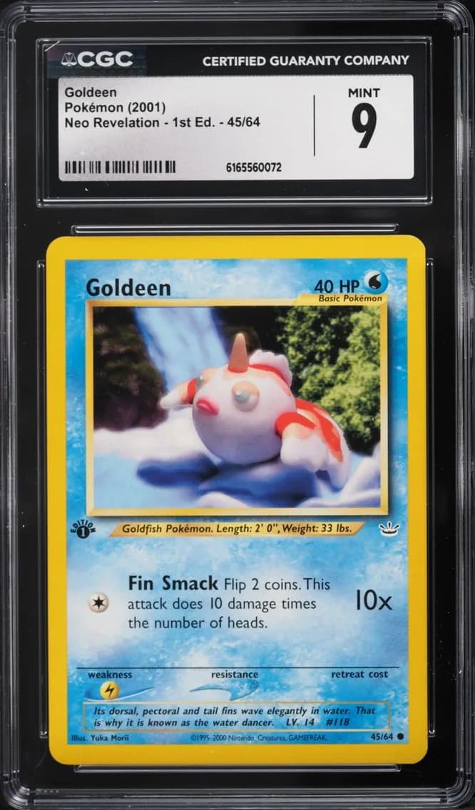 Goldeen, Neo Revelation - 1st Edition, CGC 9