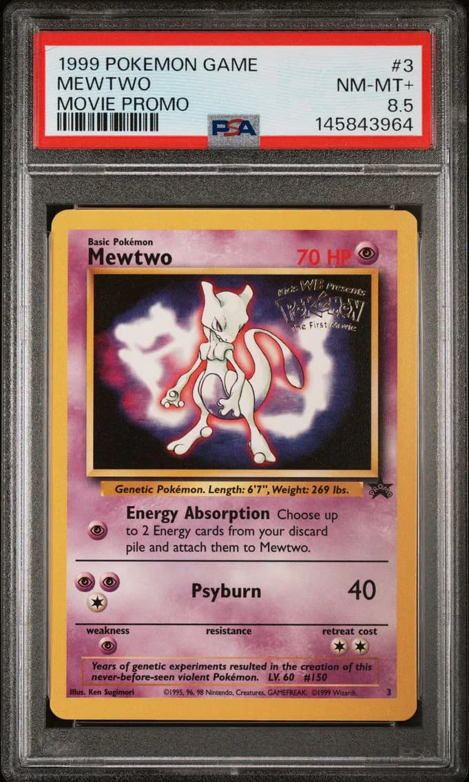 Mewtwo, Game Movie, PSA 8.5