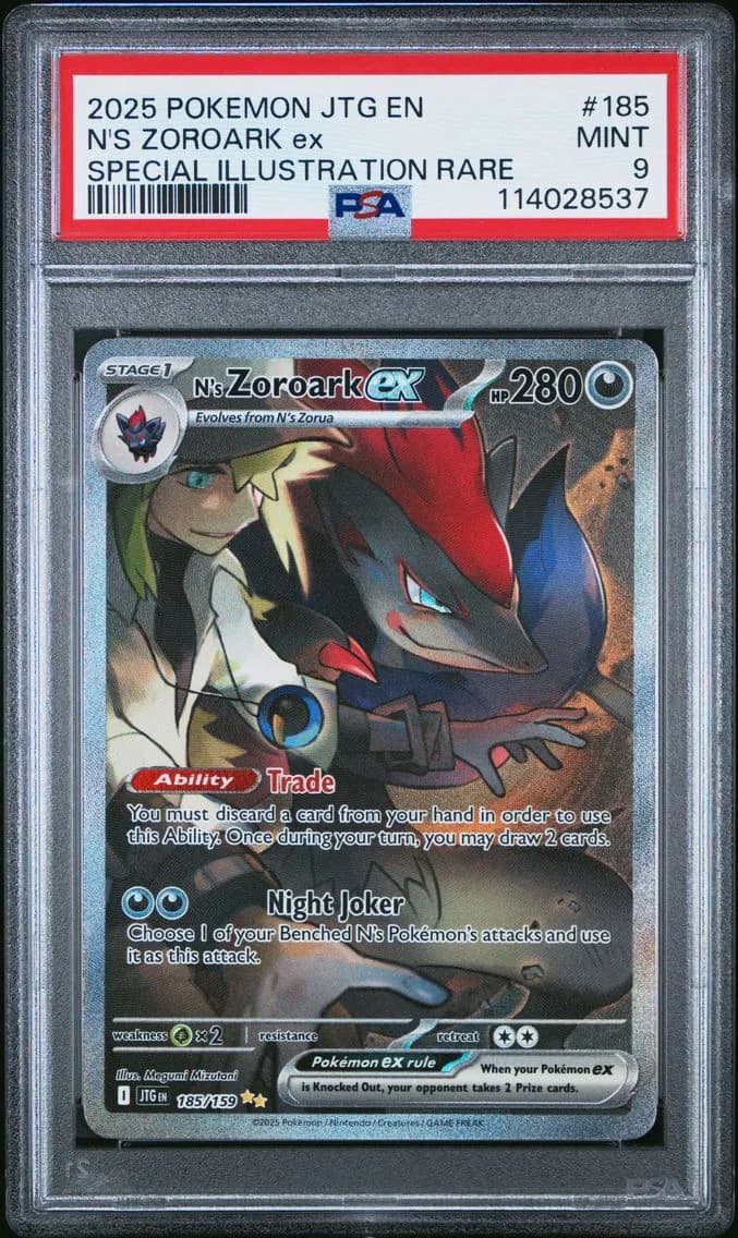N's Zoroark EX, Journey Together, PSA 9