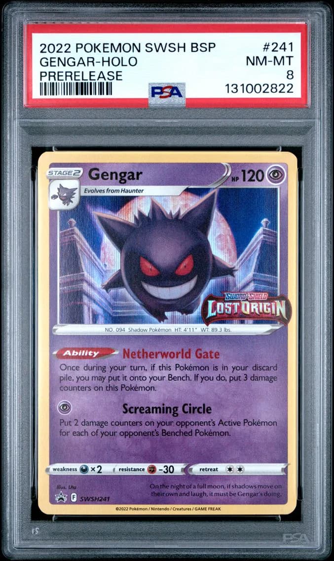 Gengar-Holo, Swsh Black Star Promo, PSA 8