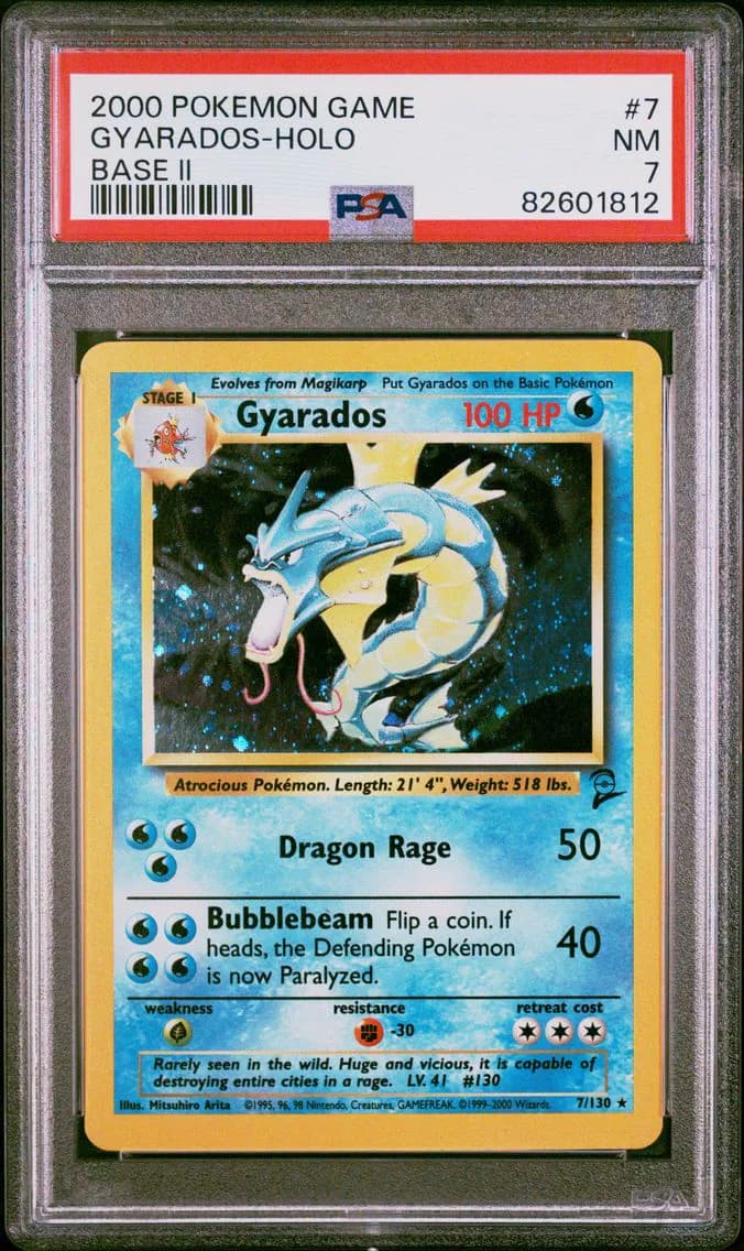 Gyarados-Holo, Game Base II, PSA 7