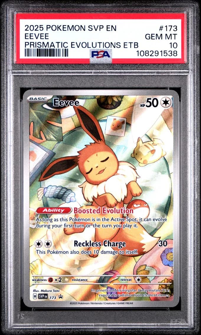 Eevee, SV Black Star Promo, PSA 10