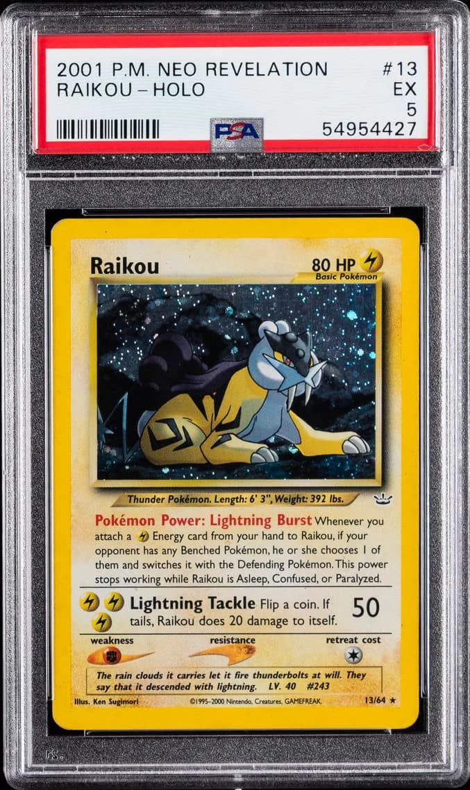Raikou-Holo, Neo Revelation, PSA 5