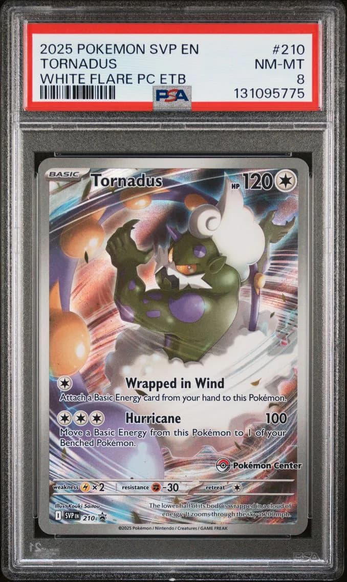 Tornadus, SV Black Star Promo, PSA 8