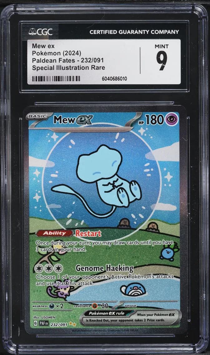 Mew ex, Paldean Fates, CGC 9