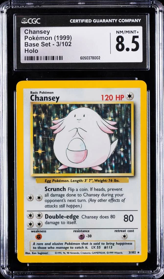Chansey-Holo, Base Set - Unlimited, CGC 8.5
