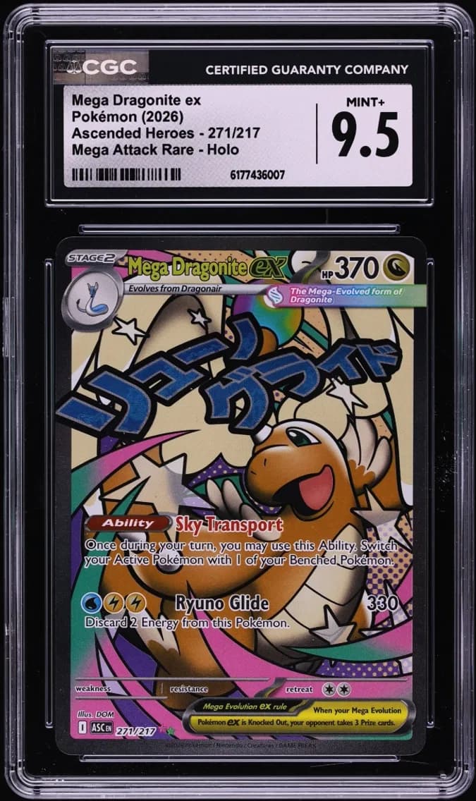 Mega Dragonite ex, Ascended Heroes, CGC 9.5