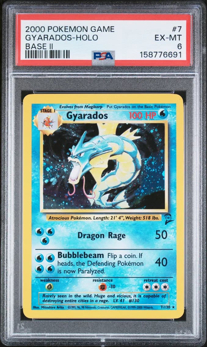 Gyarados-Holo, Game Base II, PSA 6