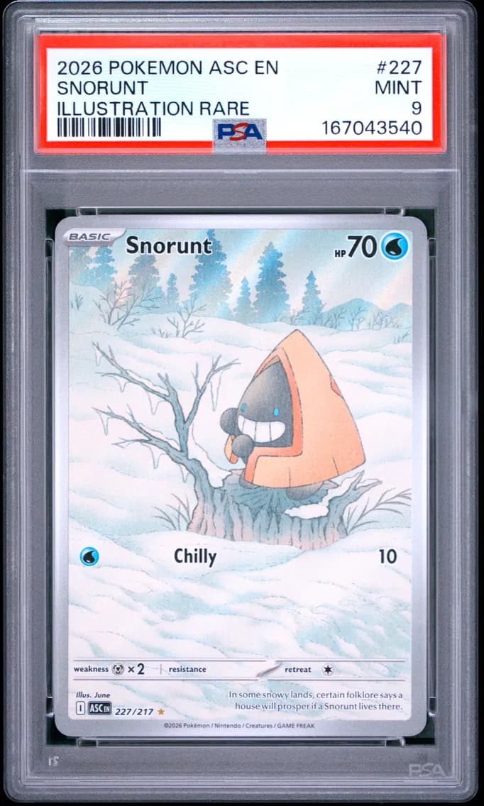 Snorunt, Ascended Heroes, PSA 9