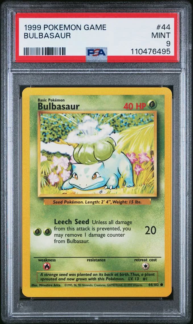 Bulbasaur, Game, PSA 9