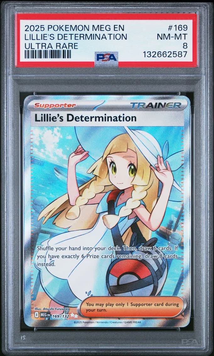 Lillie's Determination, Mega Evolution, PSA 8