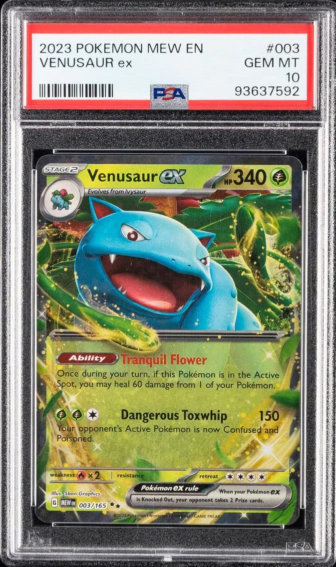Venusaur EX, 151, PSA 10