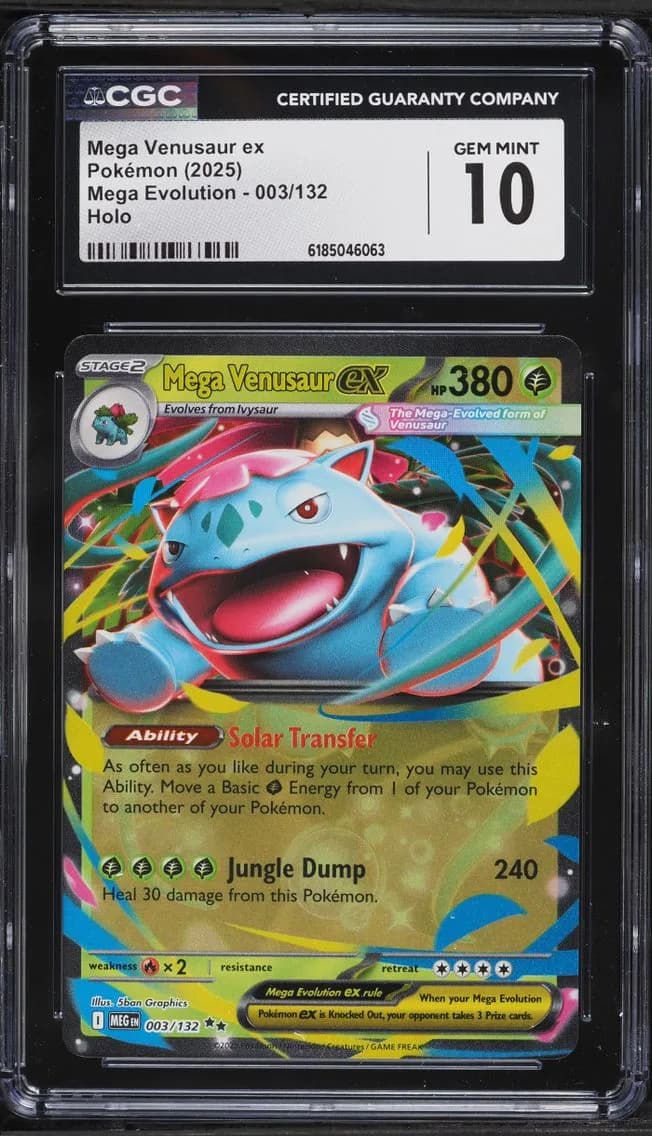 Mega Venusaur Ex, Mega Evolution, CGC 10