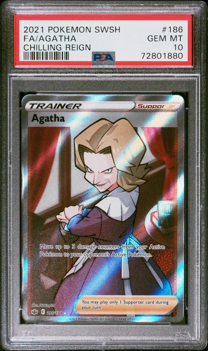 Agatha, Sword & Shield Chilling Reign, PSA 10