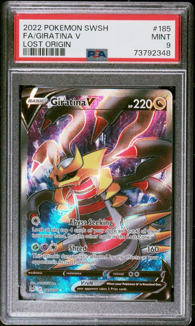 Giratina V, Sword & Shield Lost Origin, PSA 9