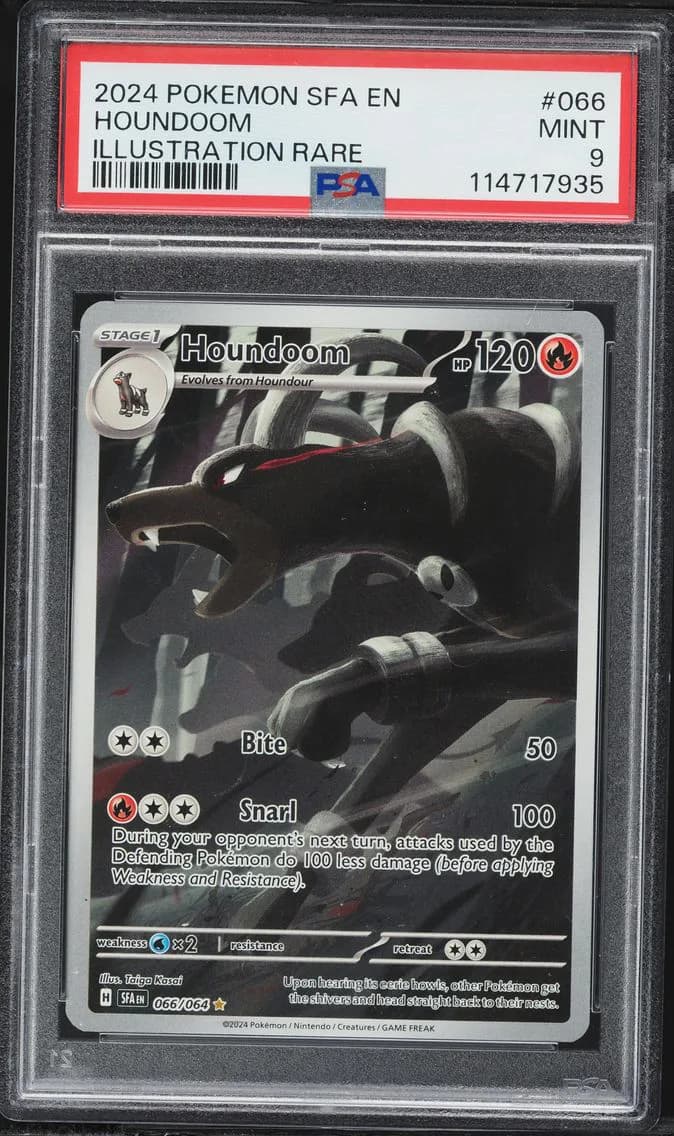 Houndoom, Shrouded Fable, PSA 9