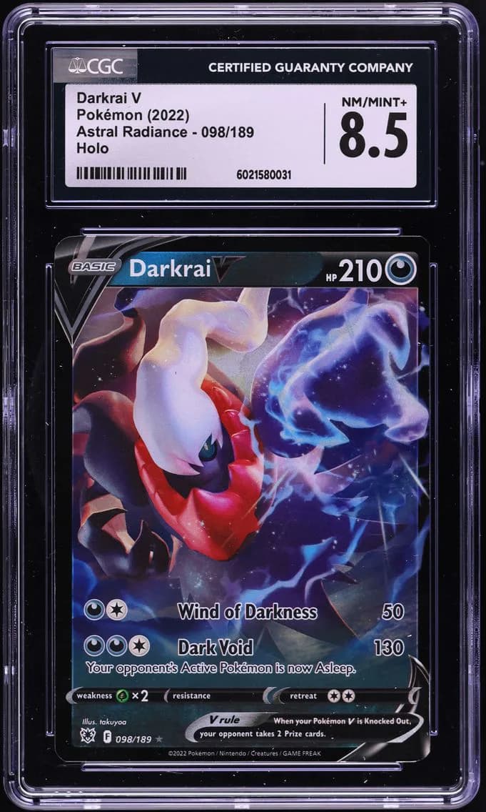 Darkrai V, Astral Radiance, CGC 8.5