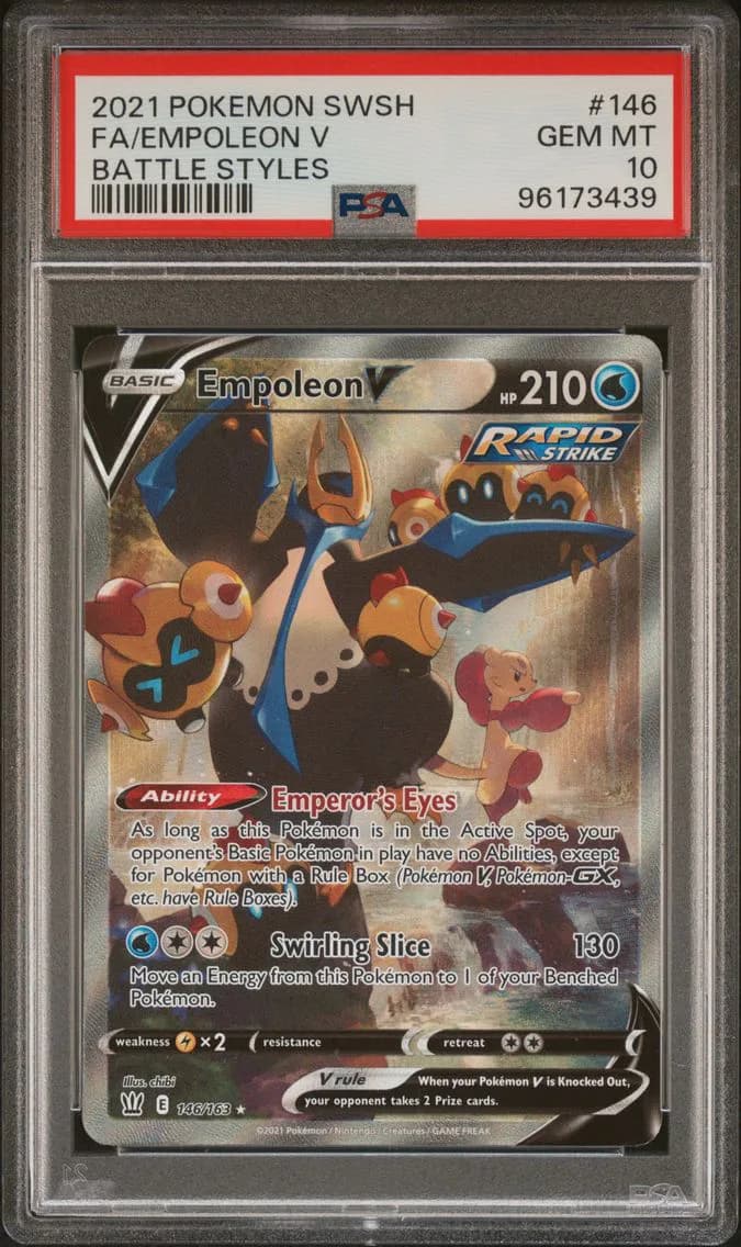 Empoleon V, Sword & Shield Battle Styles, PSA 10