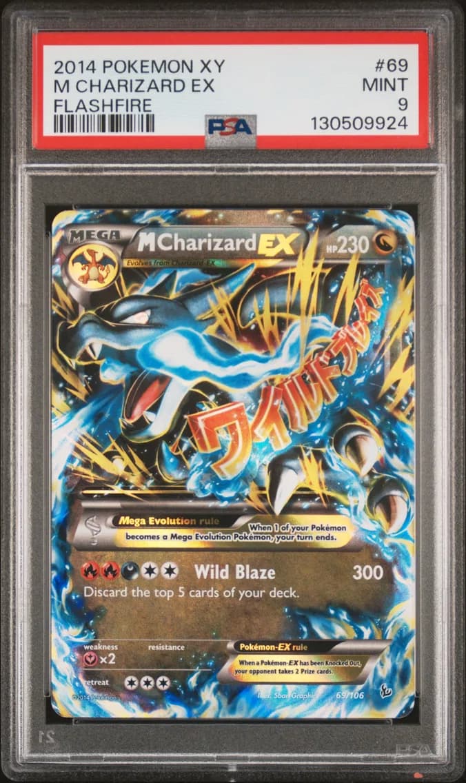 M Charizard EX, XY Flashfire, PSA 9