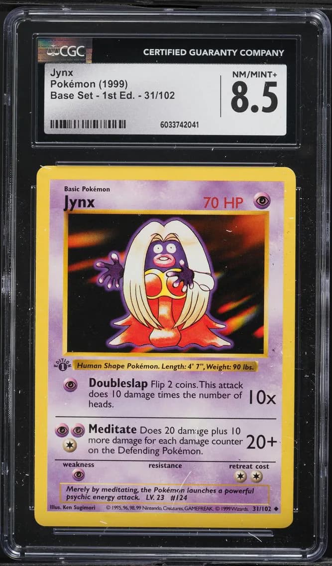 Jynx 1st Edition, Base Set - 1st Edition, CGC 8.5