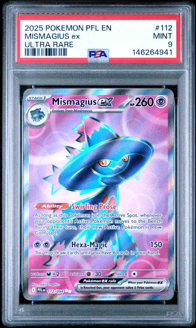 Mismagius EX, Phantasmal Flames, PSA 9