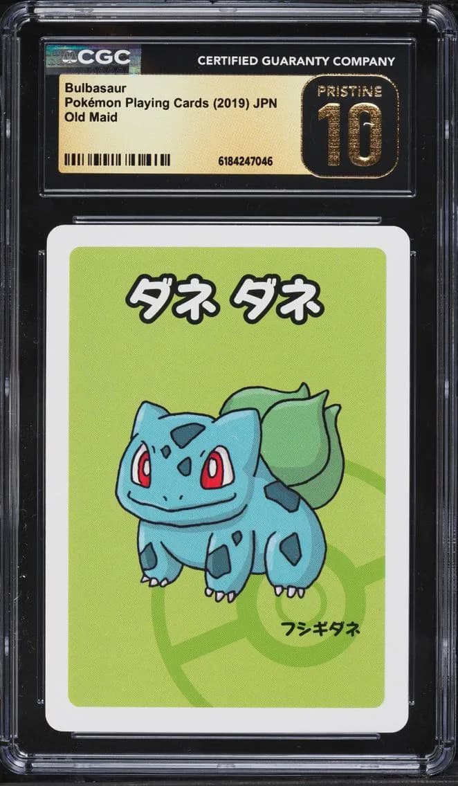 Bulbasaur, Old Maid (Red Back) - Japanese, CGC 10