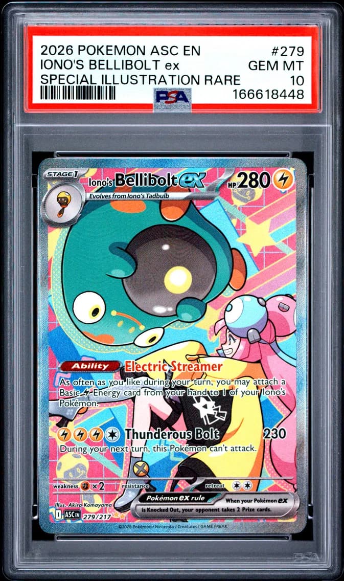 Iono's Bellibolt EX, Ascended Heroes, PSA 10