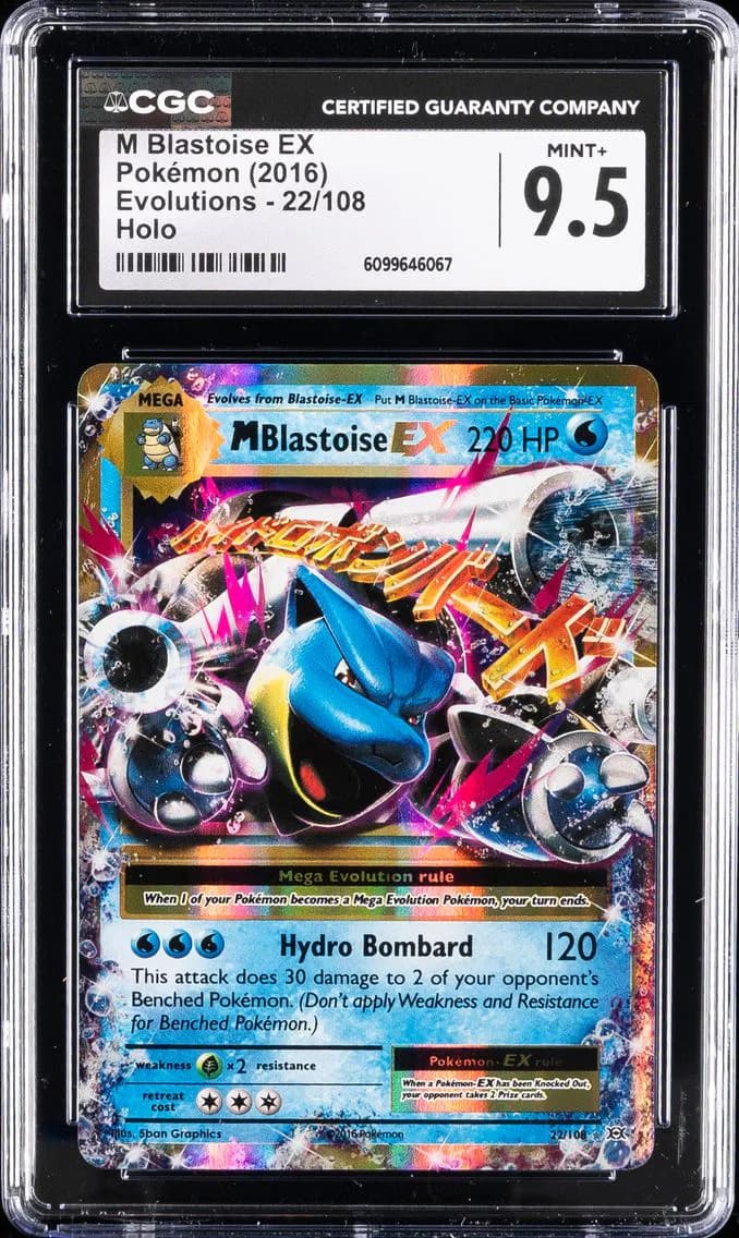 M Blastoise EX, Evolutions, CGC 9.5