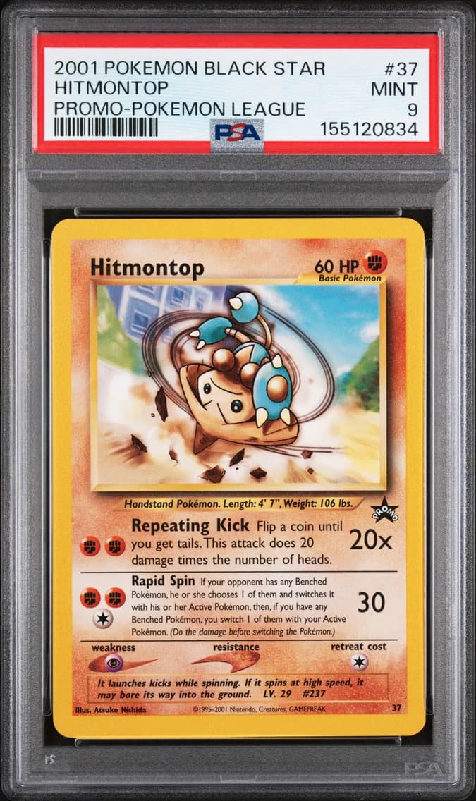 Hitmontop, Promo Black Star, PSA 9
