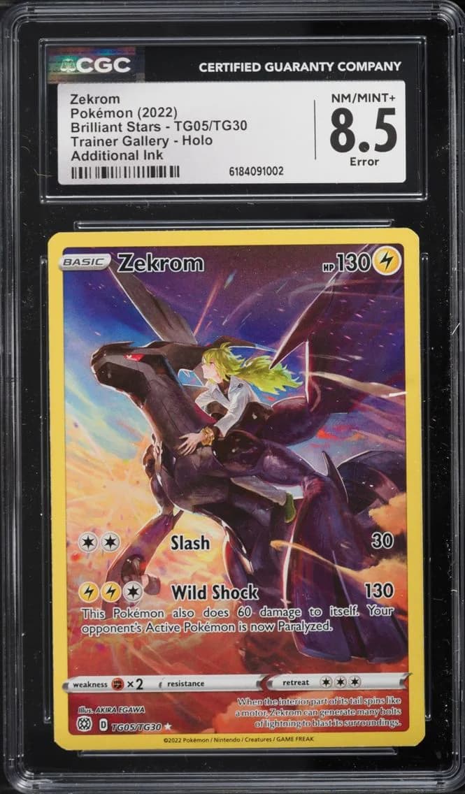 Zekrom, Brilliant Stars, CGC 8.5