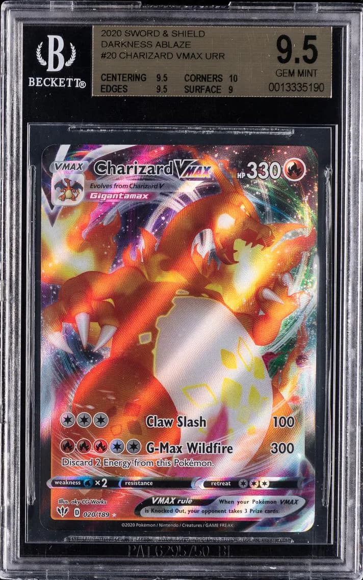 Charizard VMAX, Sword and Shield Darkness Ablaze, BGS 9.5
